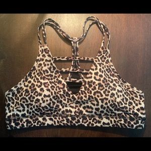 Zyia XL Leopard Grid Bra NWOT
